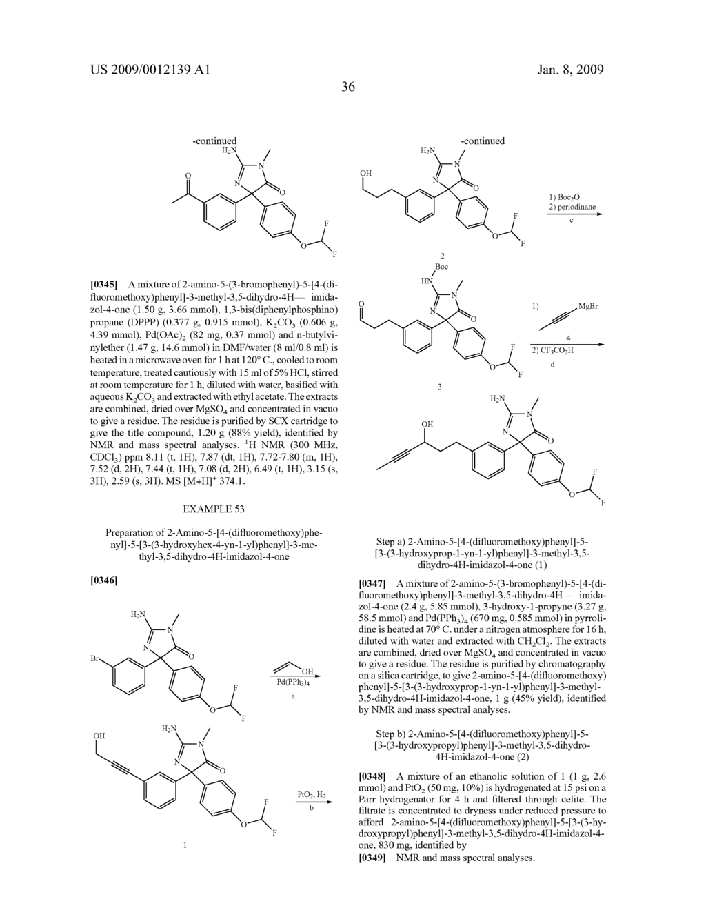AMINO-5-[4-(DIFLUOROMETHOXY) PHENYL]-5-PHENYLIMIDAZOLONE COMPOUNDS FOR THE INHIBITION OF BETA-SECRETASE - diagram, schematic, and image 37