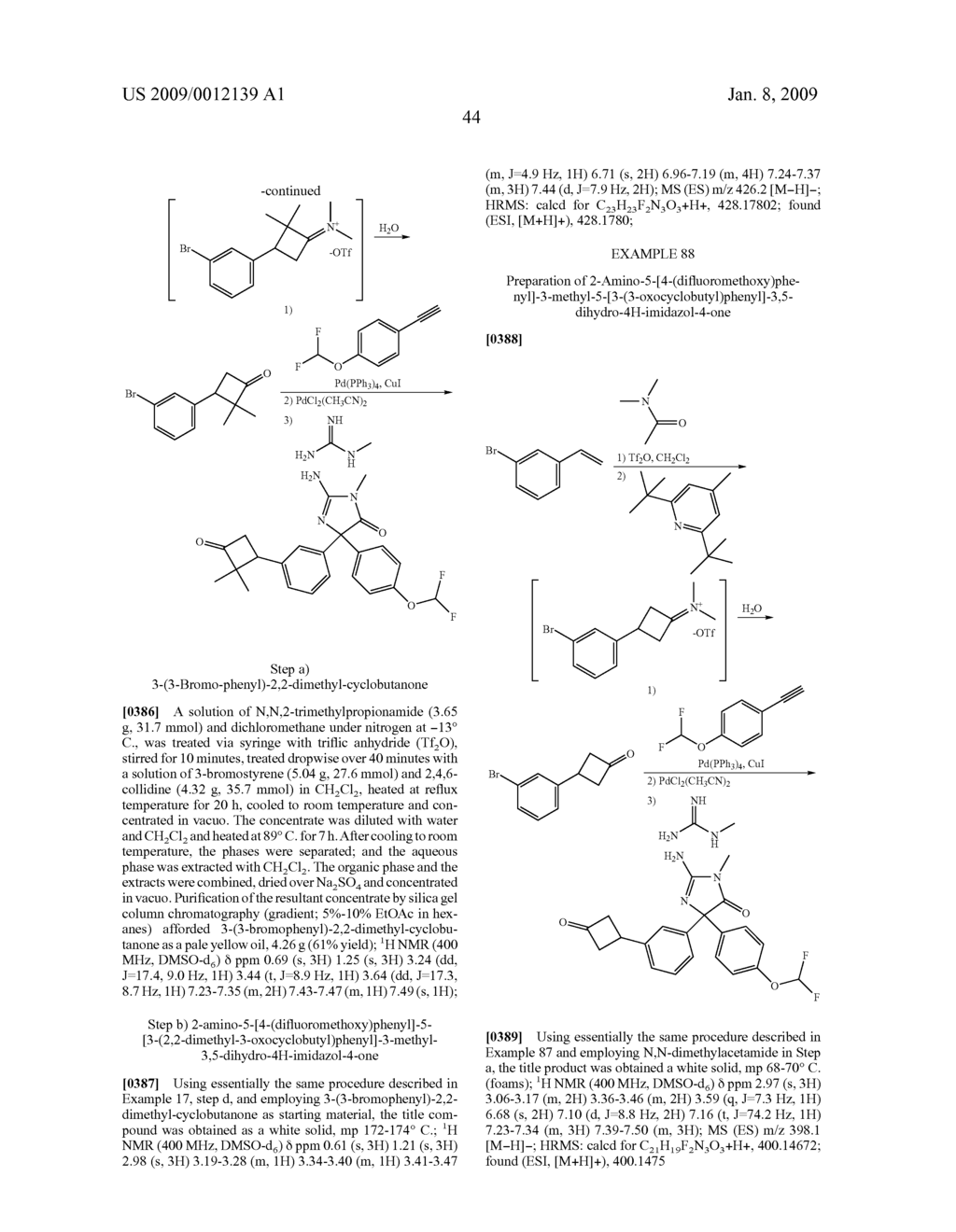 AMINO-5-[4-(DIFLUOROMETHOXY) PHENYL]-5-PHENYLIMIDAZOLONE COMPOUNDS FOR THE INHIBITION OF BETA-SECRETASE - diagram, schematic, and image 45