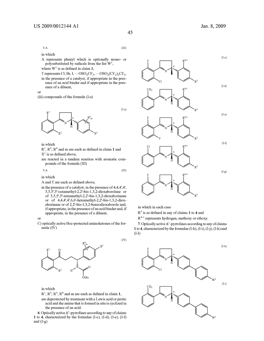 Optically active 2,5-bisaryl-delta¹ -pyrrolines and their use as pest control agents - diagram, schematic, and image 46