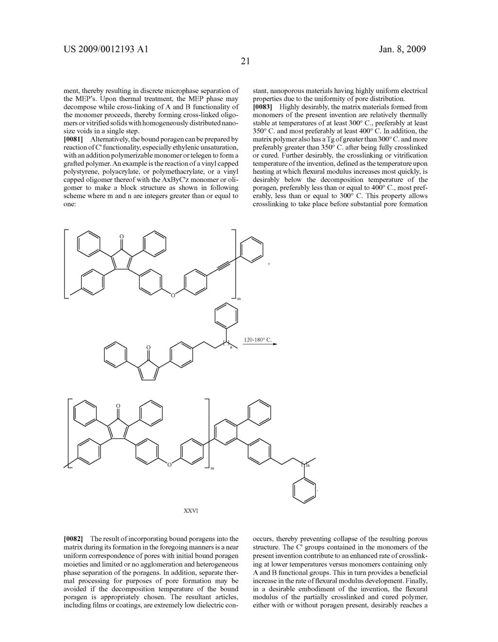 Multifunctional Ethynyl Substituted Monomers and Polyarylene Compositions Therefrom - diagram, schematic, and image 22