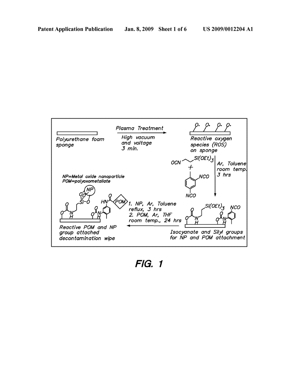 FUNCTIONALIZATION OF POLYMERS WITH REACTIVE SPECIES HAVING BOND-STABILIZED DECONTAMINATION ACTIVITY - diagram, schematic, and image 02