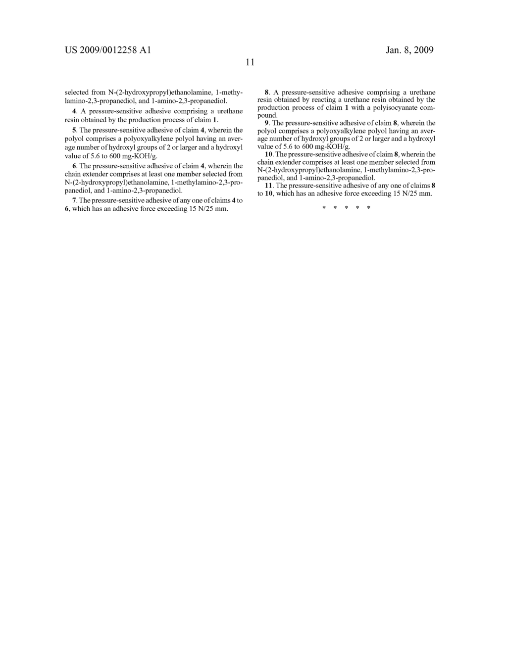 Process for producing urethane resin and pressure-sensitive adhesive - diagram, schematic, and image 12