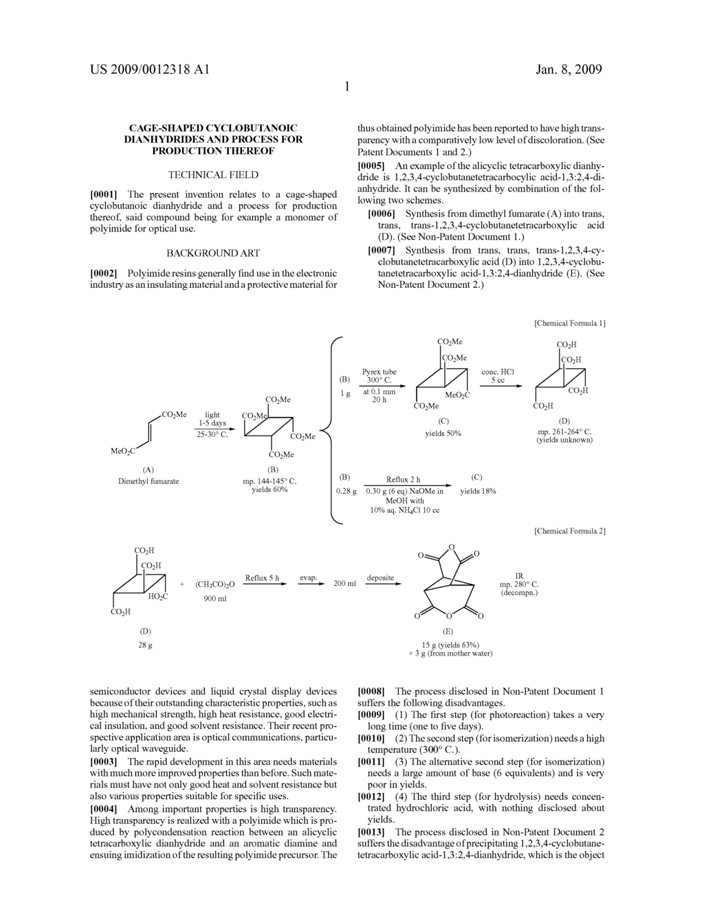 Cage-shaped cyclobutanoic dianhydrides and process for production thereof - diagram, schematic, and image 05