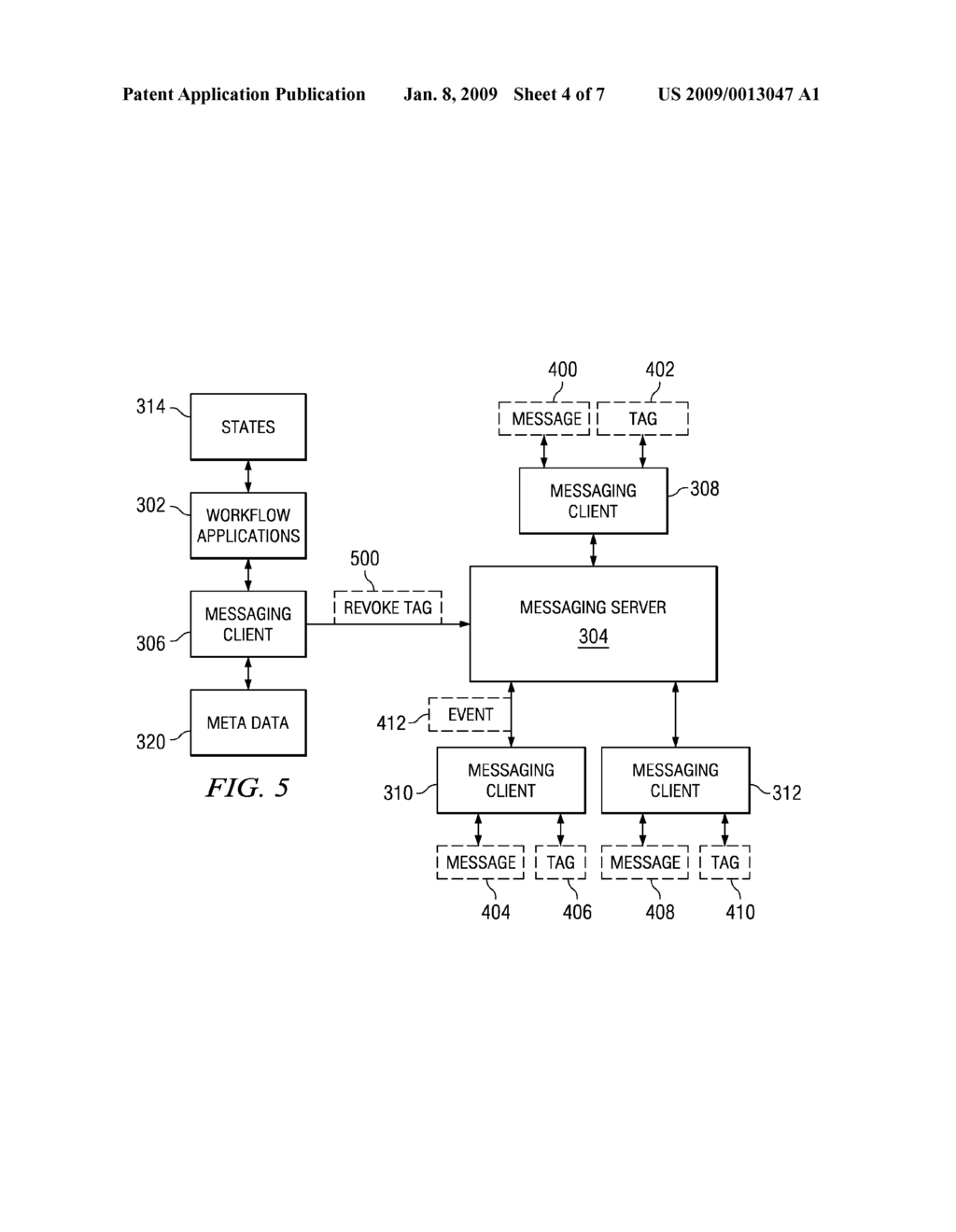 METHOD AND APPARATUS FOR MANAGING MESSAGES RELATED TO WORKFLOWS - diagram, schematic, and image 05