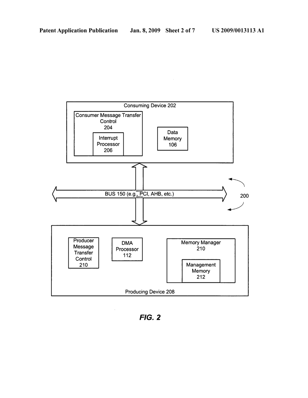 Methods and systems for interprocessor message exchange between devices using only write bus transactions - diagram, schematic, and image 03