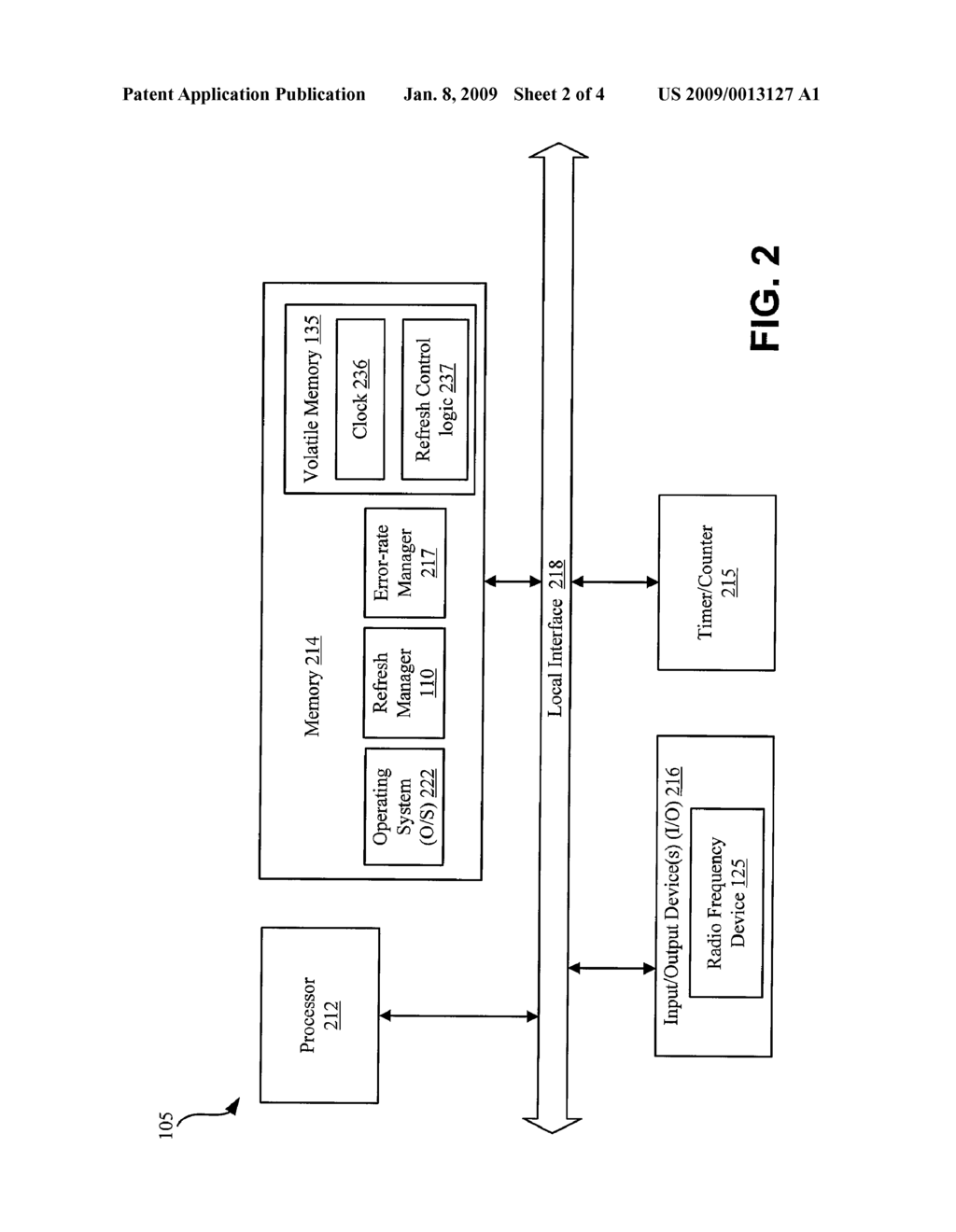 Systems and Methods for Determining Refresh Rate of Memory Based on RF Activities - diagram, schematic, and image 03