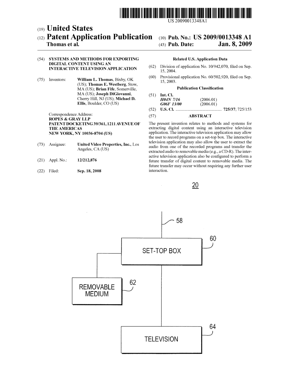 SYSTEMS AND METHODS FOR EXPORTING DIGITAL CONTENT USING AN INTERACTIVE TELEVISION APPLICATION - diagram, schematic, and image 01