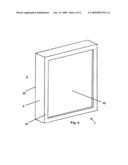 Reversible Wall-Mounted Message Board Apparatus diagram and image