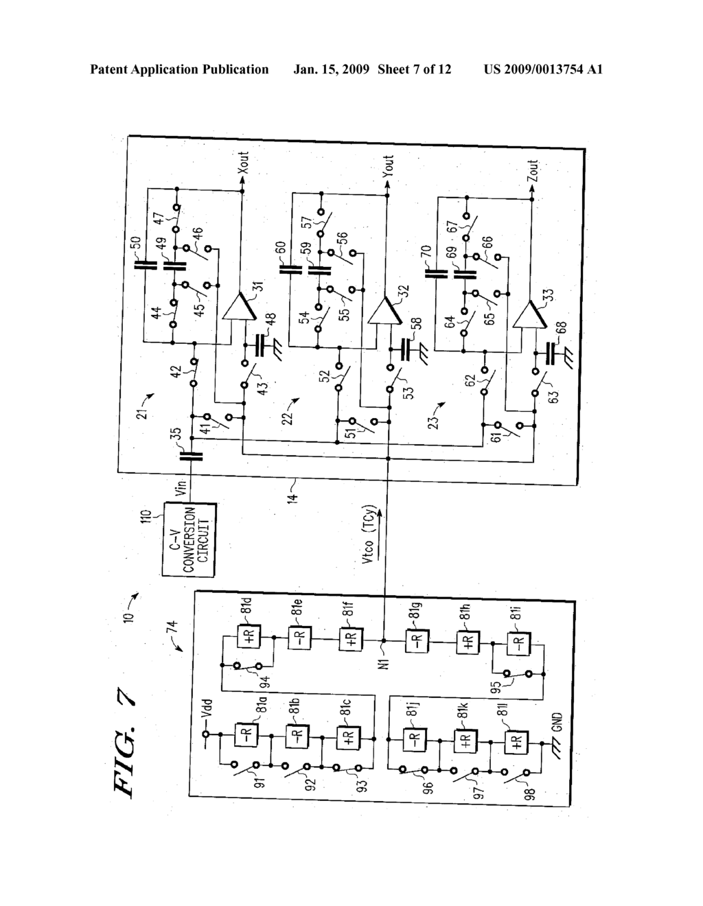 OUTPUT CORRECTION CIRCUIT FOR THREE-AXIS ACCELEROMETER - diagram, schematic, and image 08