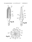 APPLICATOR FOR MAKING UP THE EYELASHES AND/OR THE EYEBROWS, THE APPLICATOR INCLUDING A FURROW diagram and image