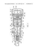 Pressure-regulating valve with an integrated pressure gauge diagram and image