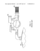 Pressure-regulating valve with an integrated pressure gauge diagram and image