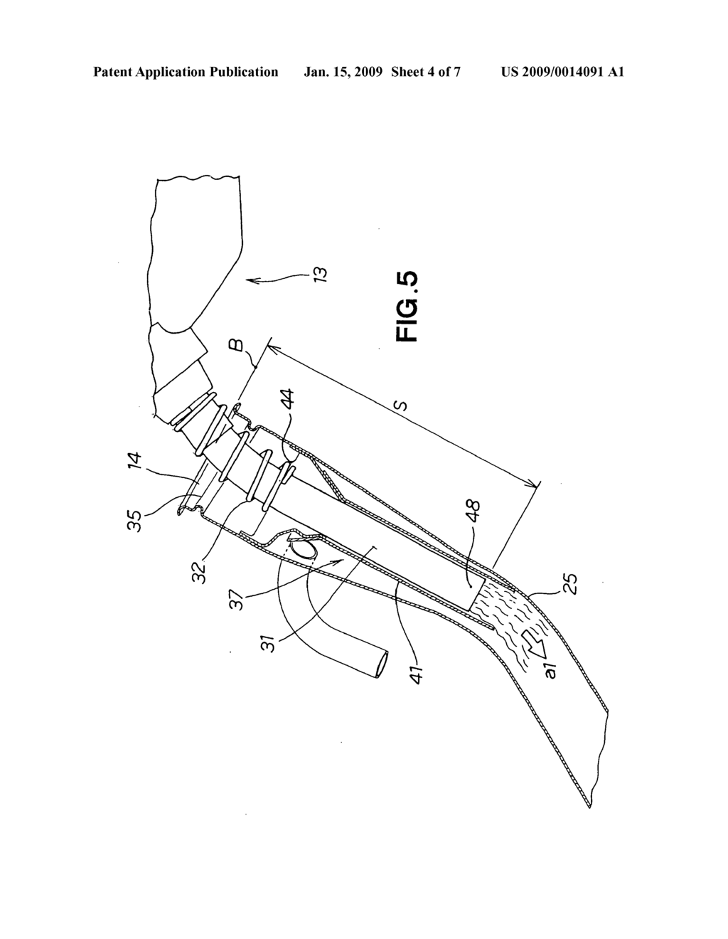 Inner structure of filler neck of fuel filler tube - diagram, schematic, and image 05