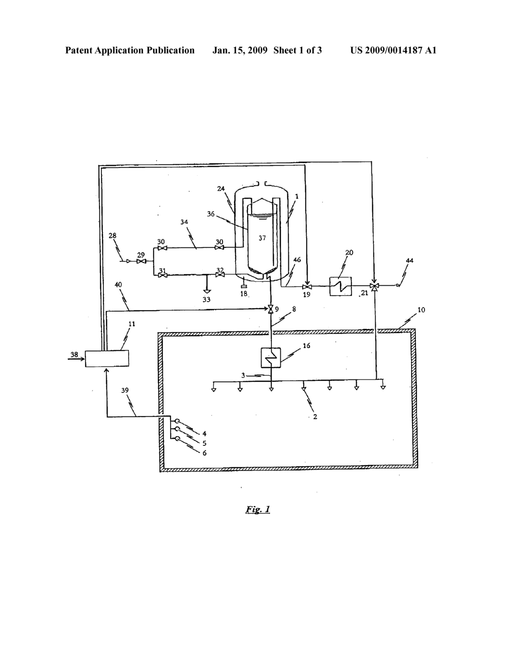 Method and device for preventing and/or extinguishing fires in enclosed spaces - diagram, schematic, and image 02
