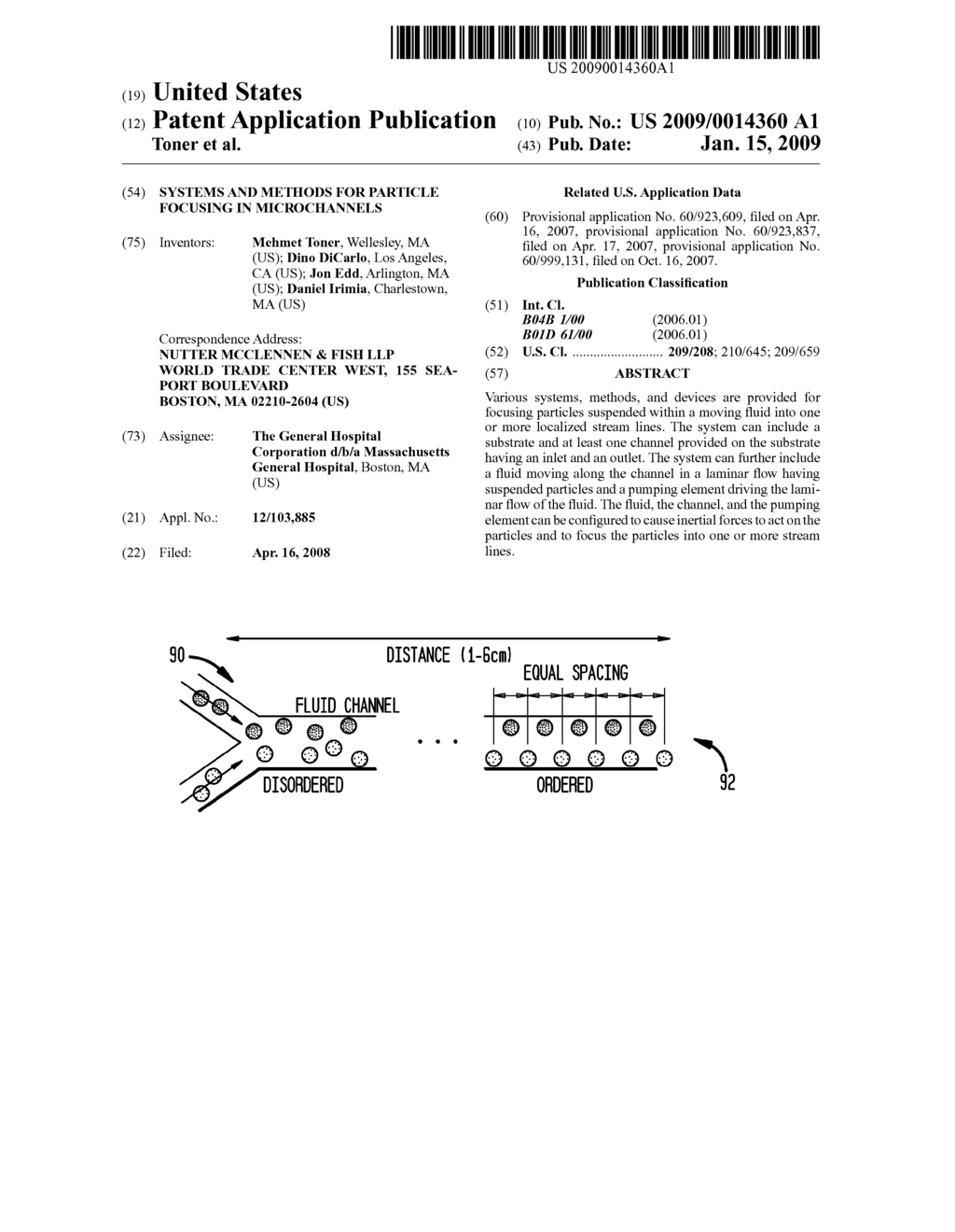 SYSTEMS AND METHODS FOR PARTICLE FOCUSING IN MICROCHANNELS - diagram, schematic, and image 01