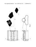 WRISTBAND-MOUNTED DISPENSER FOR LIQUIDS AND POWDERS WITH AN IMPROVED DISPENSING MECHANISM diagram and image