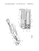 WRISTBAND-MOUNTED DISPENSER FOR LIQUIDS AND POWDERS WITH AN IMPROVED DISPENSING MECHANISM diagram and image