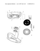 WRISTBAND-MOUNTED DISPENSER FOR LIQUIDS AND POWDERS WITH AN IMPROVED DISPENSING MECHANISM diagram and image