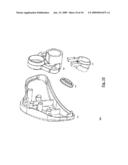 WRISTBAND-MOUNTED DISPENSER FOR LIQUIDS AND POWDERS WITH AN IMPROVED DISPENSING MECHANISM diagram and image