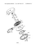 Device for reeling and unreeling a power supply line diagram and image