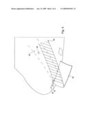 RETRACTABLE AERODYNAMIC DEVICE PERMITTING THE CONTROL OF THE WAKE TRAJECTORY OF AN AIRCRAFT TRAP diagram and image