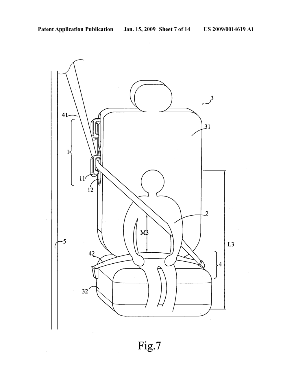 Multi adjustment for motor vehicle restriant positioning device - diagram, schematic, and image 08