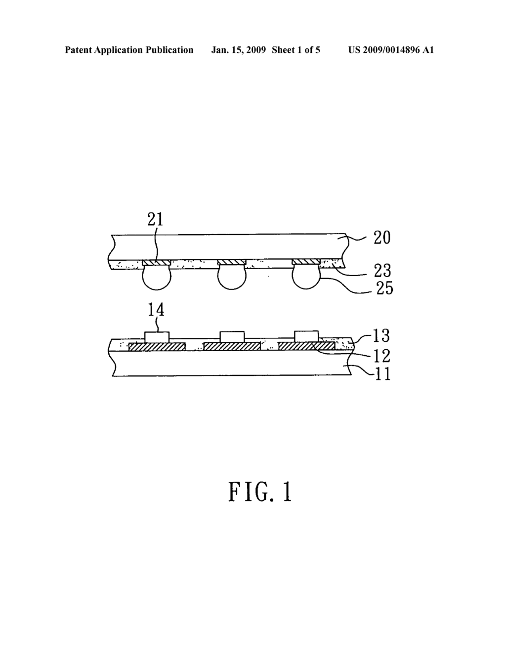 Flip-chip package structure, and the substrate and the chip thereof - diagram, schematic, and image 02