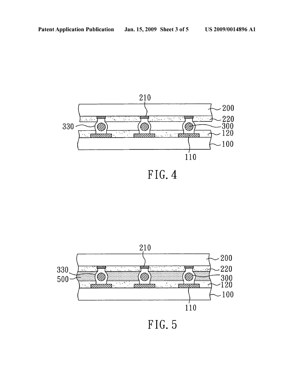 Flip-chip package structure, and the substrate and the chip thereof - diagram, schematic, and image 04