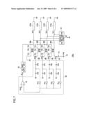 POWER SUPPLY DEVICE AND LIGHT-EMITTING DEVICE AND ELECTRONIC EQUIPMENT USING SUCH POWER SUPPLY DEVICE diagram and image