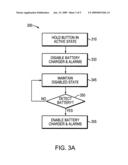 Method and apparatus for managing operations associated with a backup power source at a network terminal diagram and image