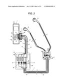 ANTENNA DEVICE WITH INTEGRATED CONNECTION CABLE, AND RADIO APPARATUS diagram and image