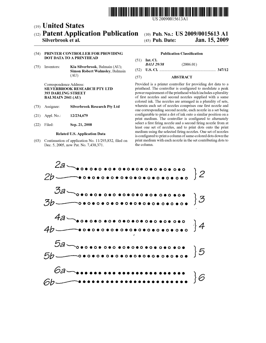 PRINTER CONTROLLER FOR PROVIDING DOT DATA TO A PRINTHEAD - diagram, schematic, and image 01