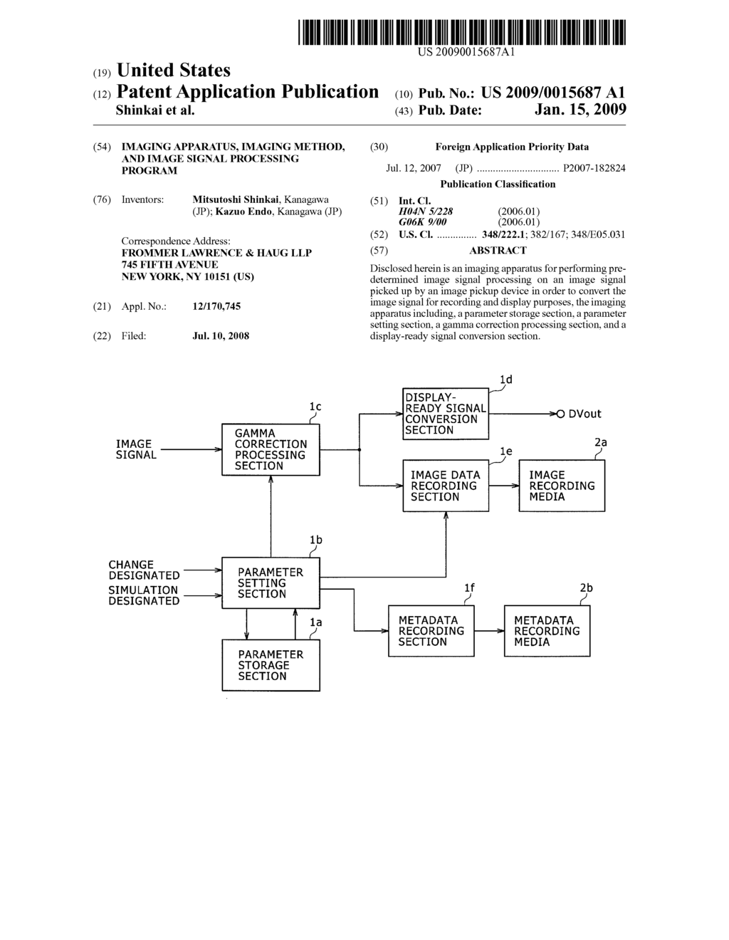 IMAGING APPARATUS, IMAGING METHOD, AND IMAGE SIGNAL PROCESSING PROGRAM - diagram, schematic, and image 01