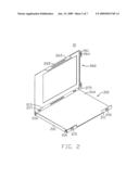 Liquid crystal display device having integral receiving box and assembly method for same diagram and image