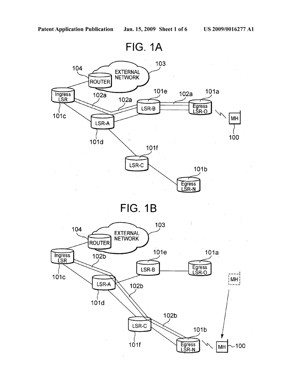 Mobile communication system, packet transfer device, and path re-establishing method - diagram, schematic, and image 02