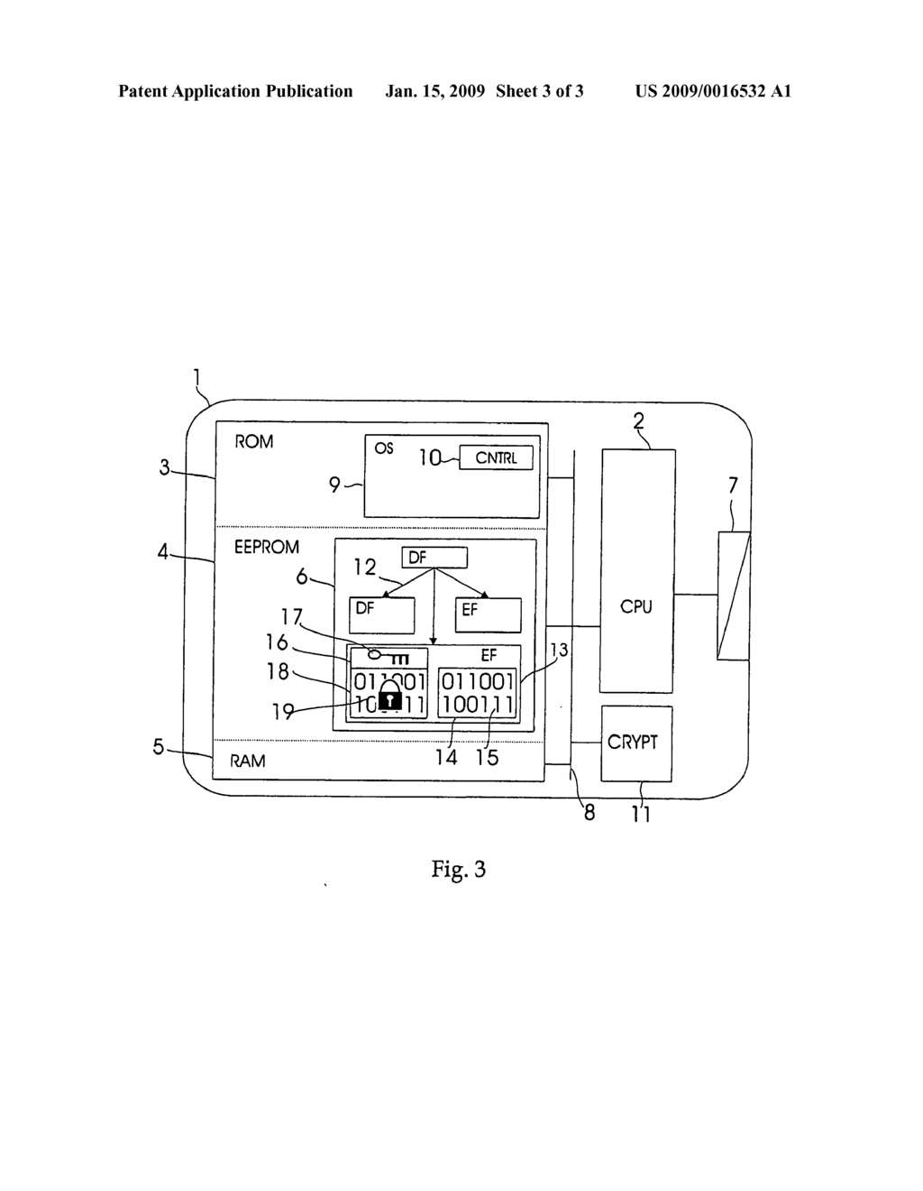 Portable data carrier featuring secure data processing - diagram, schematic, and image 04