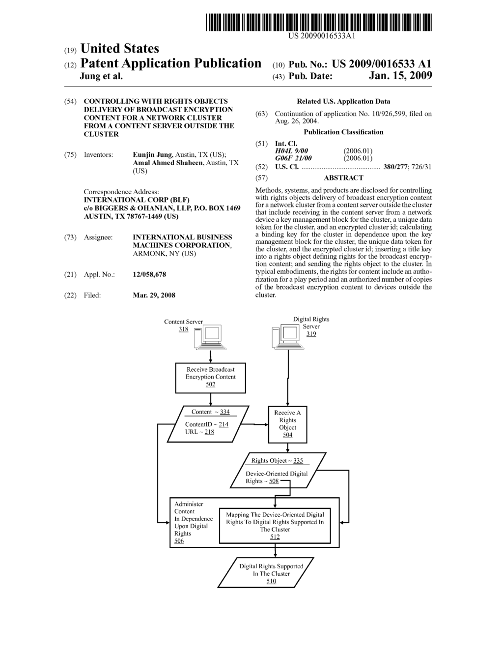 Controlling With Rights Objects Delivery Of Broadcast Encryption Content For A Network Cluster From A Content Server Outside The Cluster - diagram, schematic, and image 01