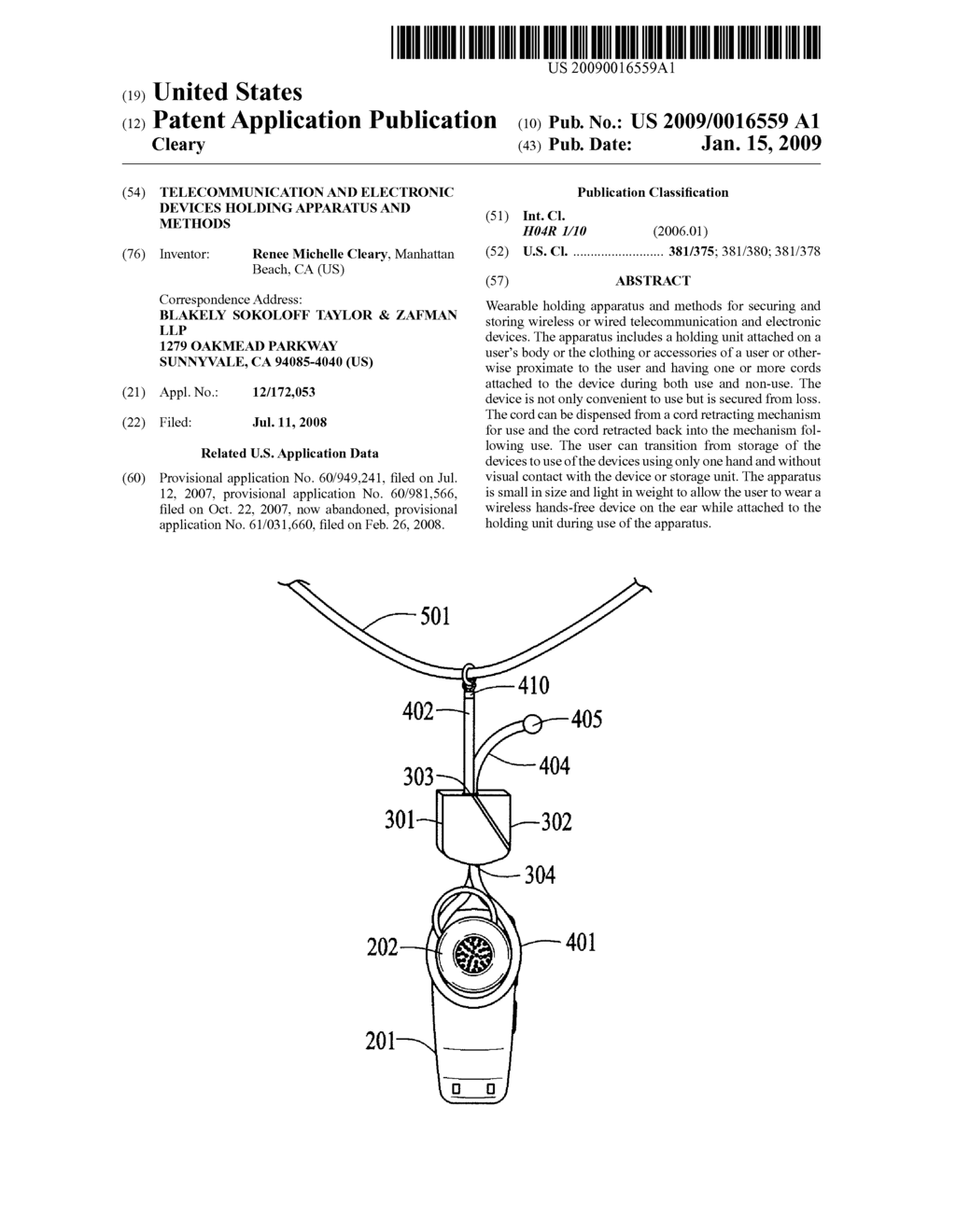 TELECOMMUNICATION AND ELECTRONIC DEVICES HOLDING APPARATUS AND METHODS - diagram, schematic, and image 01