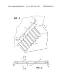 Hand rail return construction diagram and image