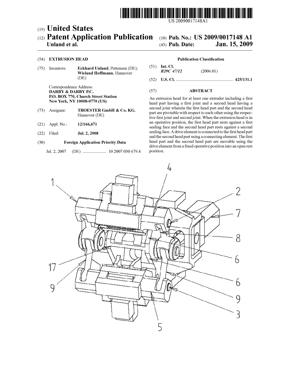 EXTRUSION HEAD - diagram, schematic, and image 01