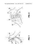 Method of developing a golf grip and swing and fitting equipment to a golf swing and ball travel diagram and image