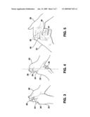 Method of developing a golf grip and swing and fitting equipment to a golf swing and ball travel diagram and image