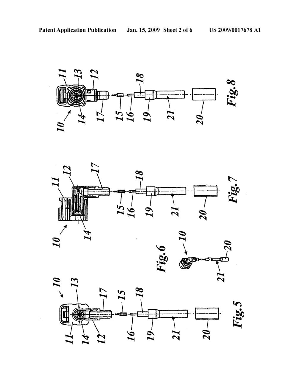 Bent-Back Plug-Type Connector for Coaxial Cables - diagram, schematic, and image 03