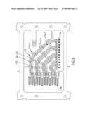 Connector with uniformly arrange ground and signal tail portions diagram and image