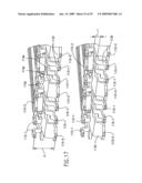 Connector with uniformly arrange ground and signal tail portions diagram and image