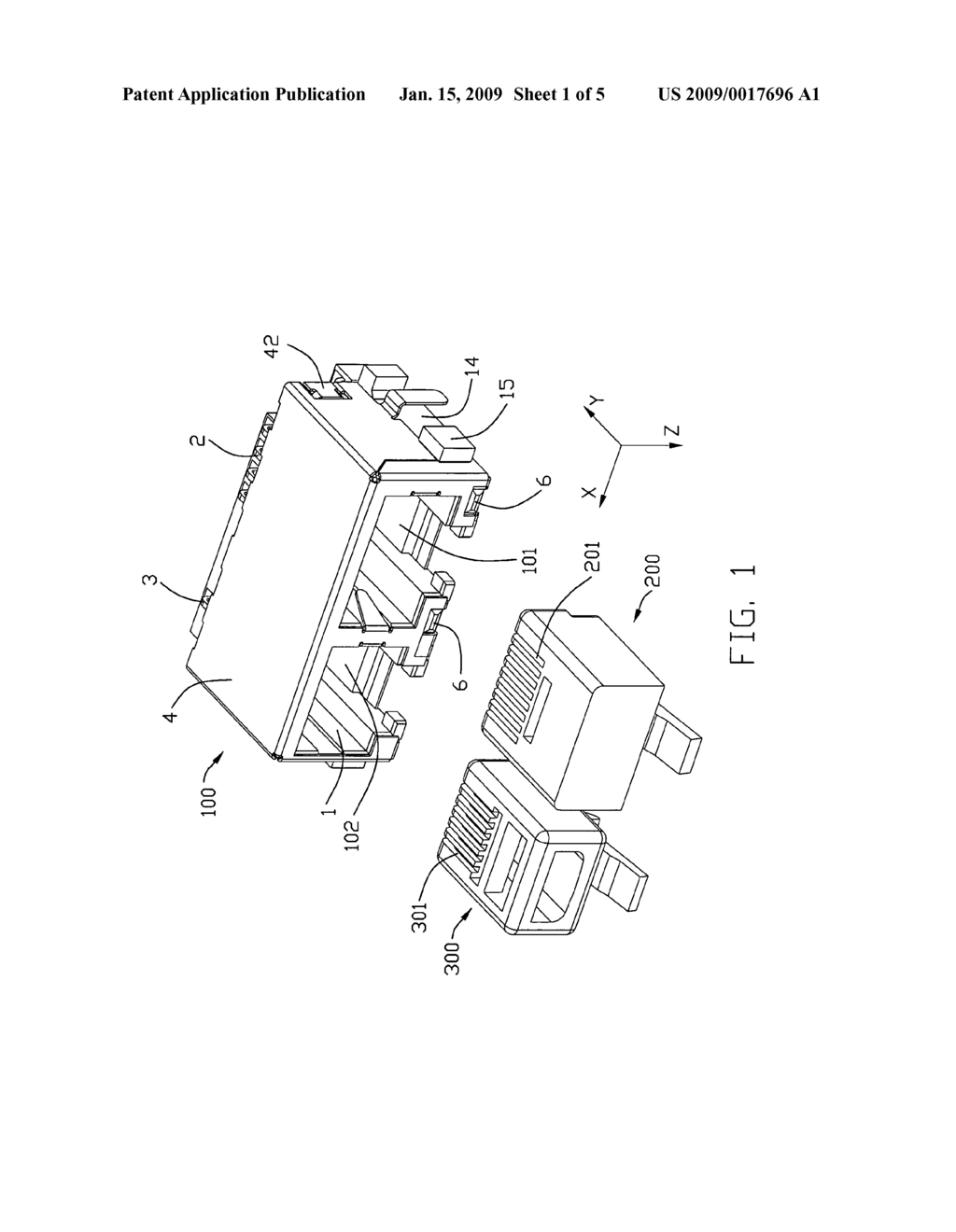 Electrical connector with anti-mismating mechanism for preventing incorrect insertion of a smaller sized mating connector - diagram, schematic, and image 02