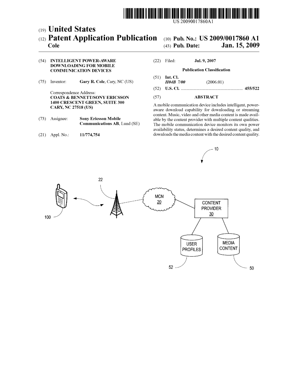 Intelligent Power-Aware Downloading for Mobile Communication Devices - diagram, schematic, and image 01