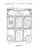 ELECTRONIC GAMING SYSTEM WITH REAL PLAYING CARDS AND MULTIPLE PLAYER DISPLAYS FOR VIRTUAL CARD AND BETTING IMAGES diagram and image