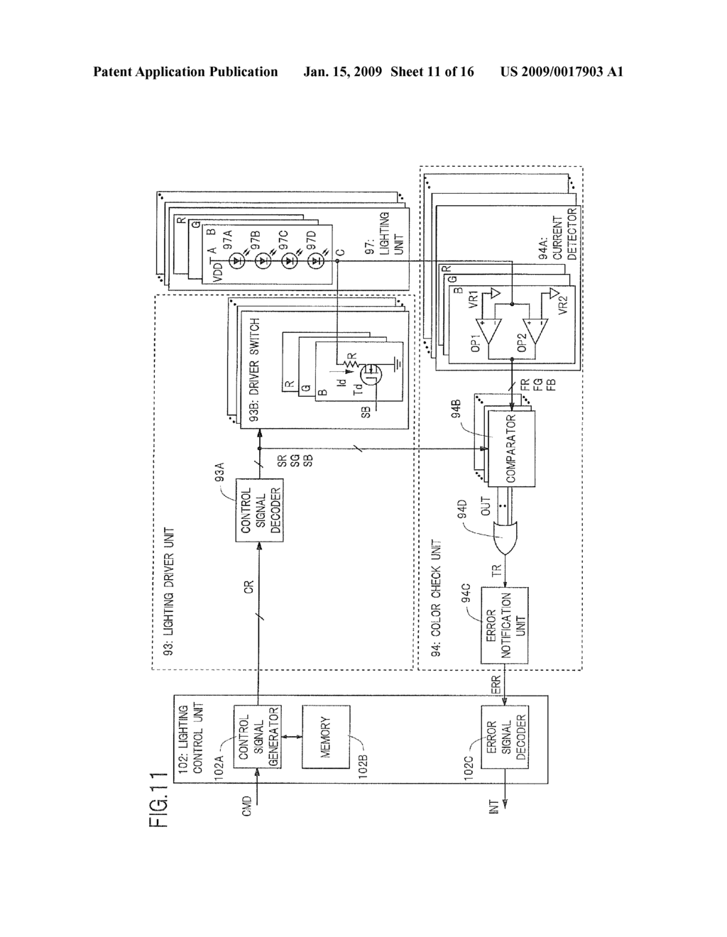 DEVICE CHECKING ILLUMINATION COLOR AND GAMING MACHINE - diagram, schematic, and image 12