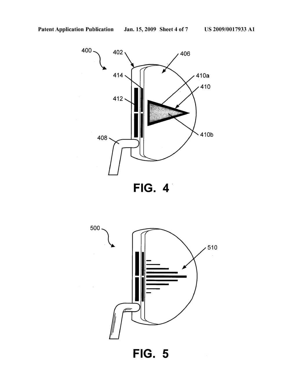 Putters with Enhanced Alignment Visualization - diagram, schematic, and image 05